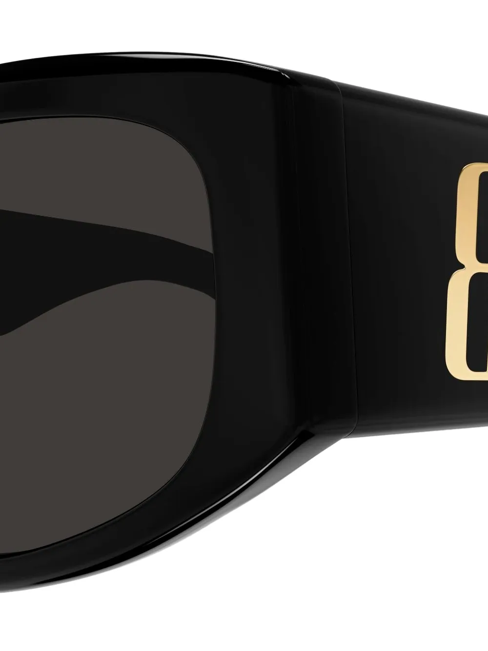 Balenciaga Eyewear Zonnebril met geometrisch montuur en logo Zwart