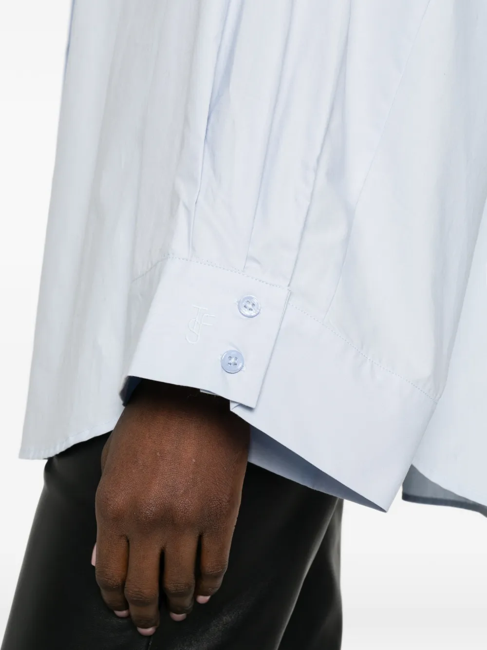 The Frankie Shop Tila blouse met knoopsluiting Blauw