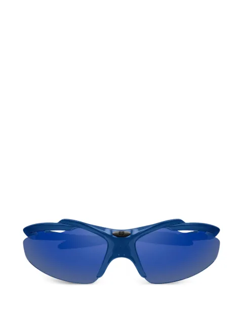 Balenciaga Eyewear wrap-around oval-frame sunglasses