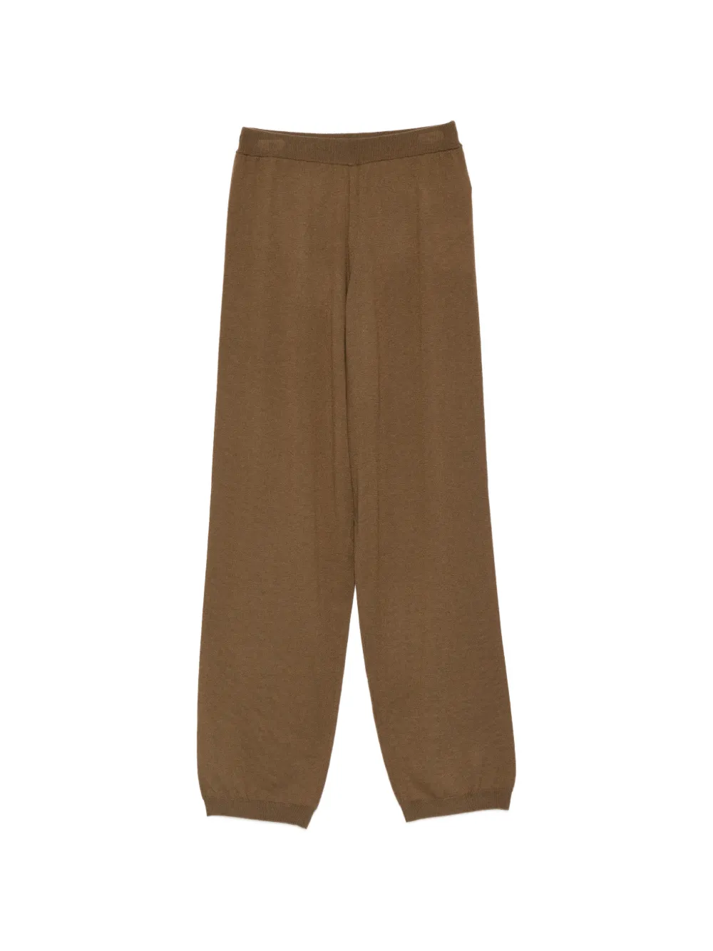 The Frankie Shop Olia ribbed kintted trousers - Marrone