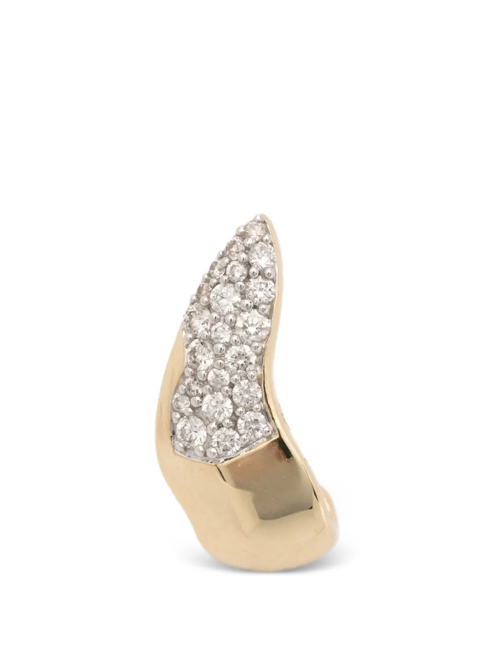 Rainbow K shark-tooth diamond earring - Oro