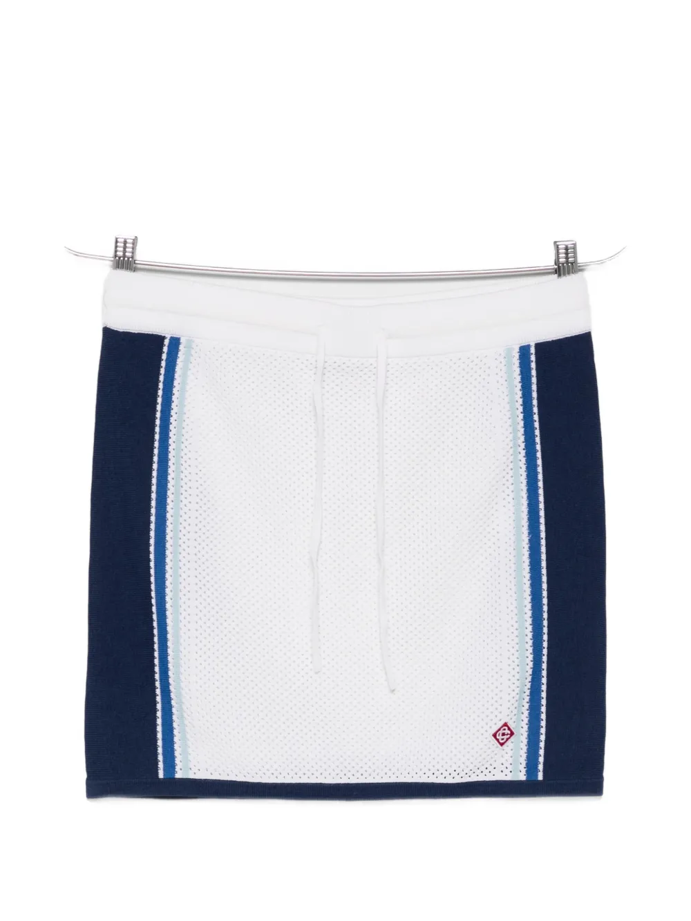 Casablanca drawstring mesh skirt - Bianco