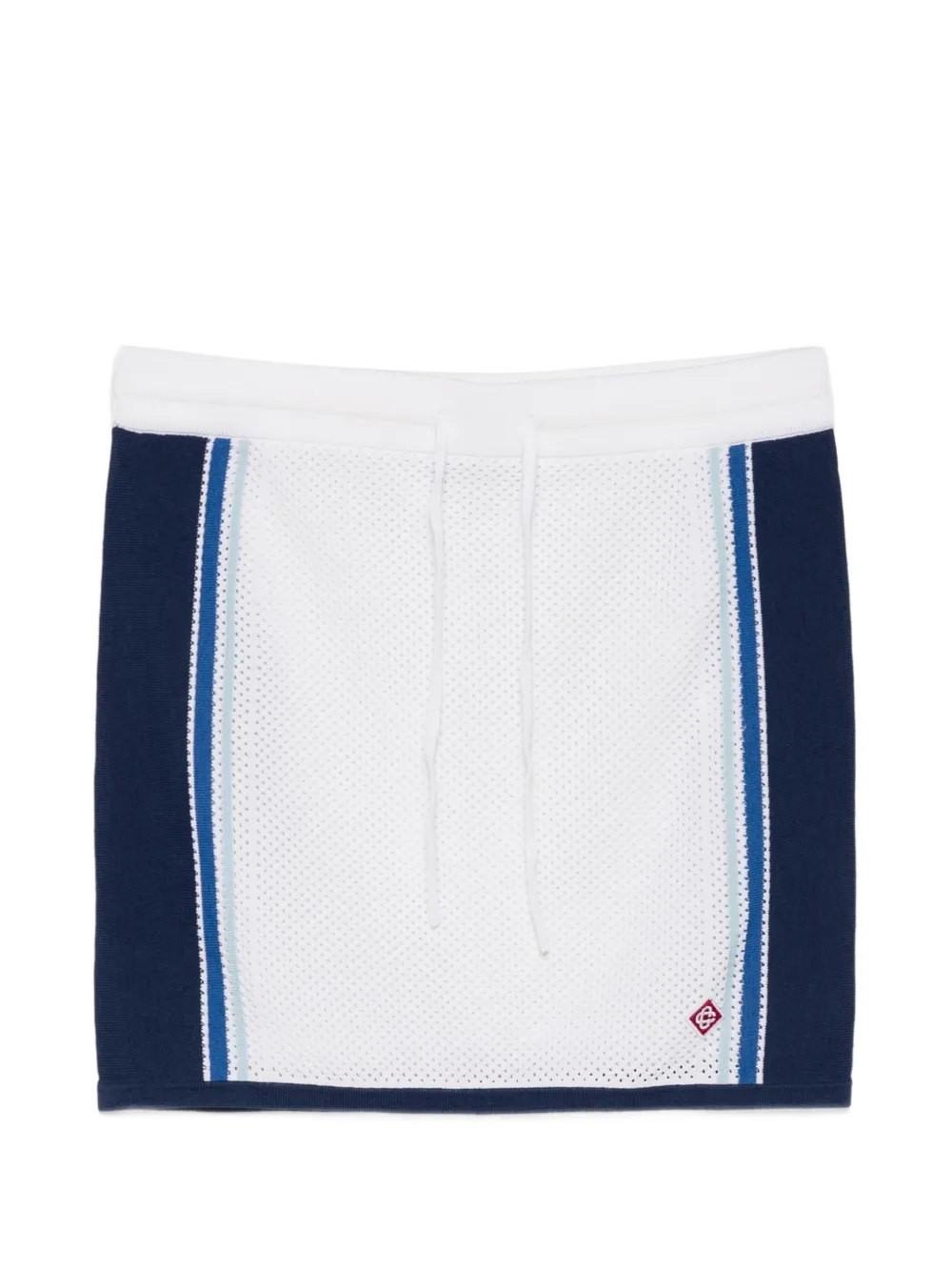 Casablanca drawstring mesh skirt - Bianco