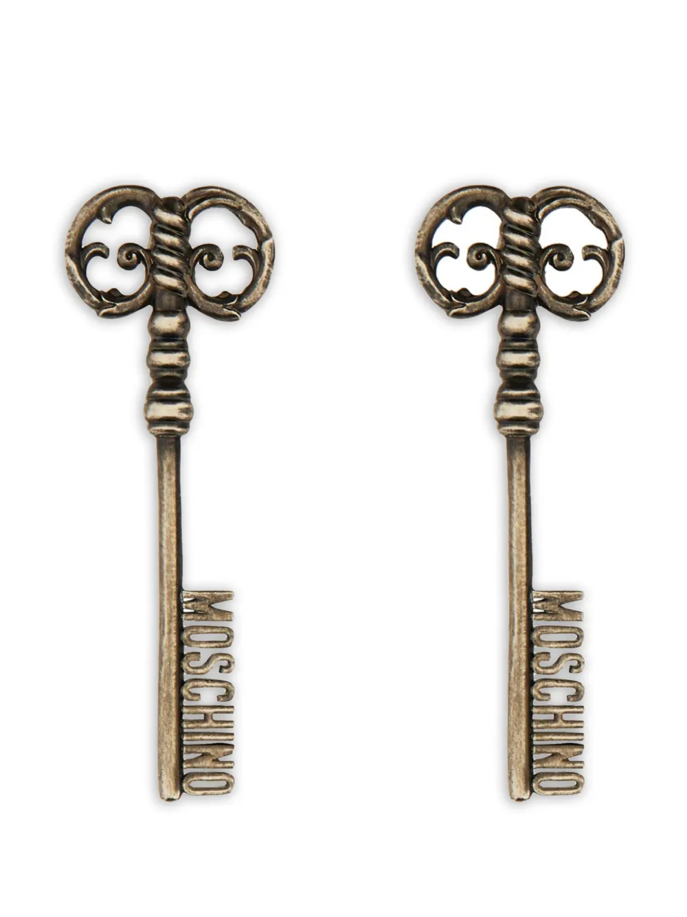 Moschino key earrings - Oro