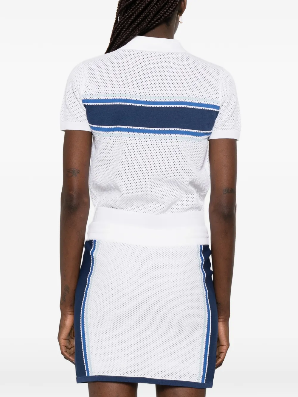 Casablanca Gestreept poloshirt Wit