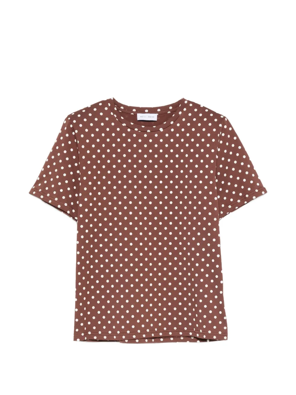 Weili Zheng polka-dot T-shirt - Marrone