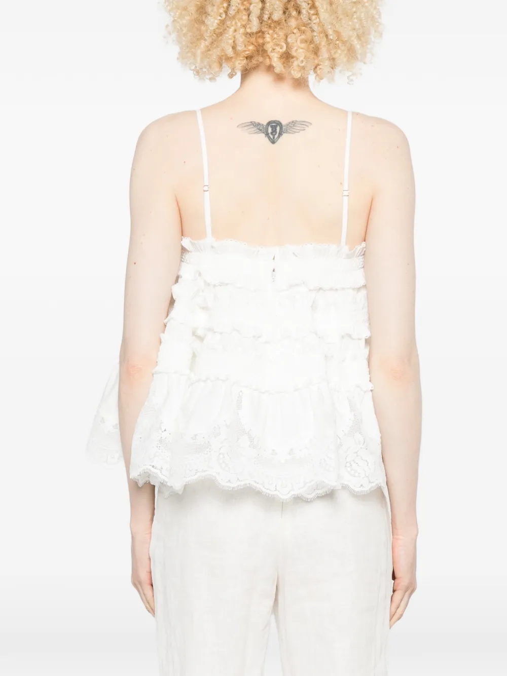 ZIMMERMANN Alchemy top met ruches Beige