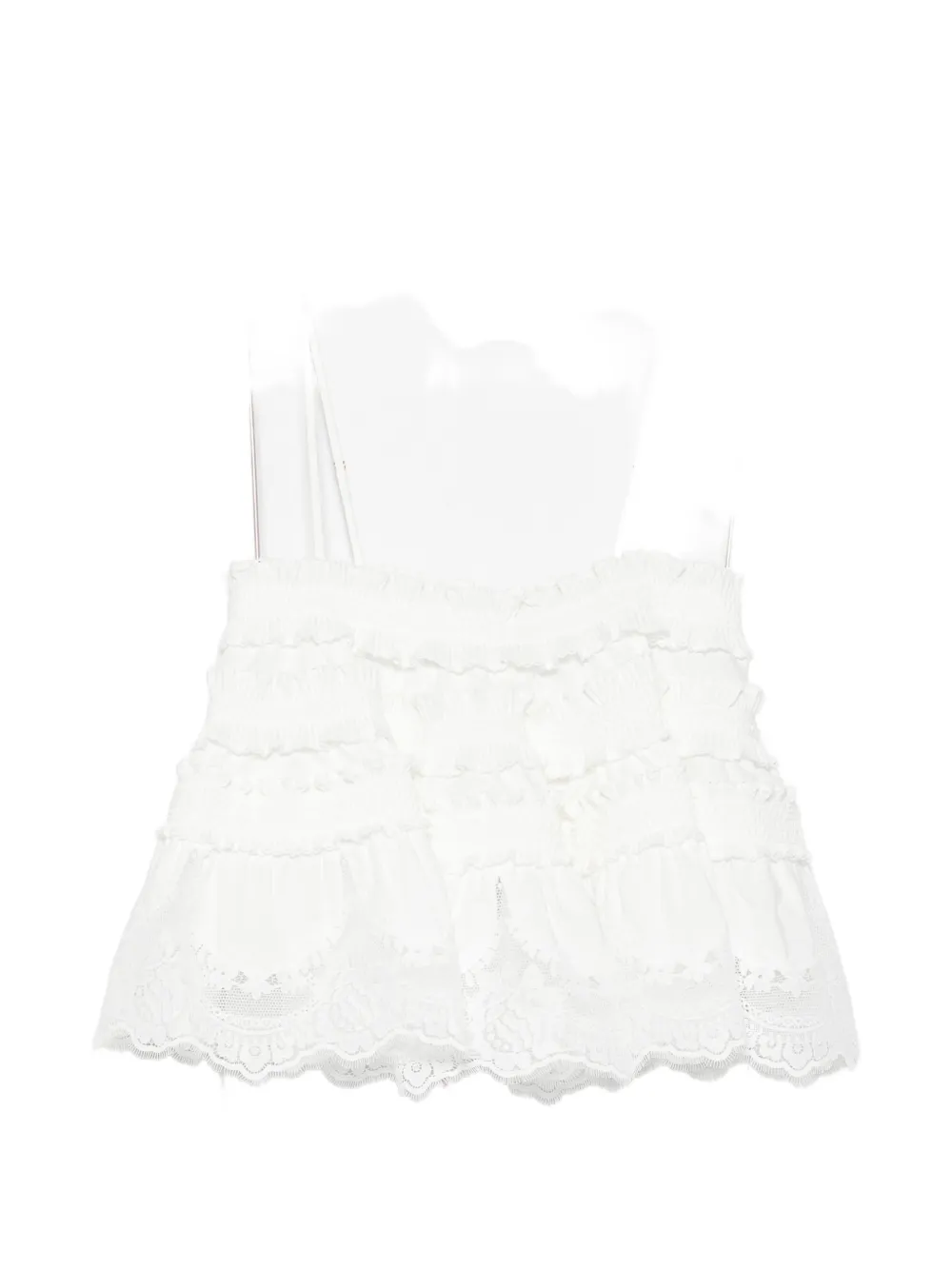 ZIMMERMANN Alchemy ruffled-lace top - Toni neutri