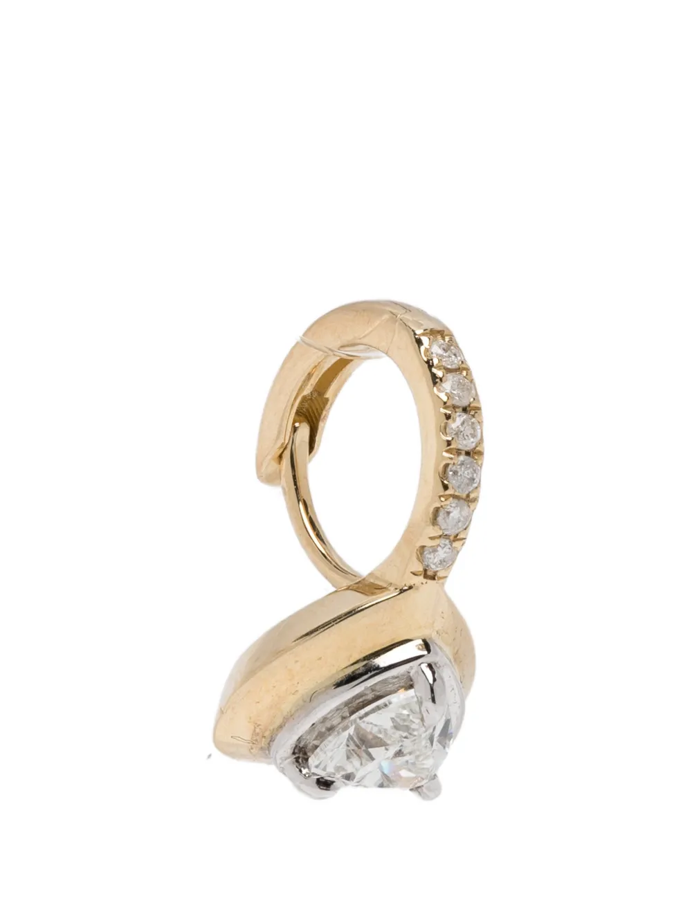 Rainbow K heart diamond earring - Oro