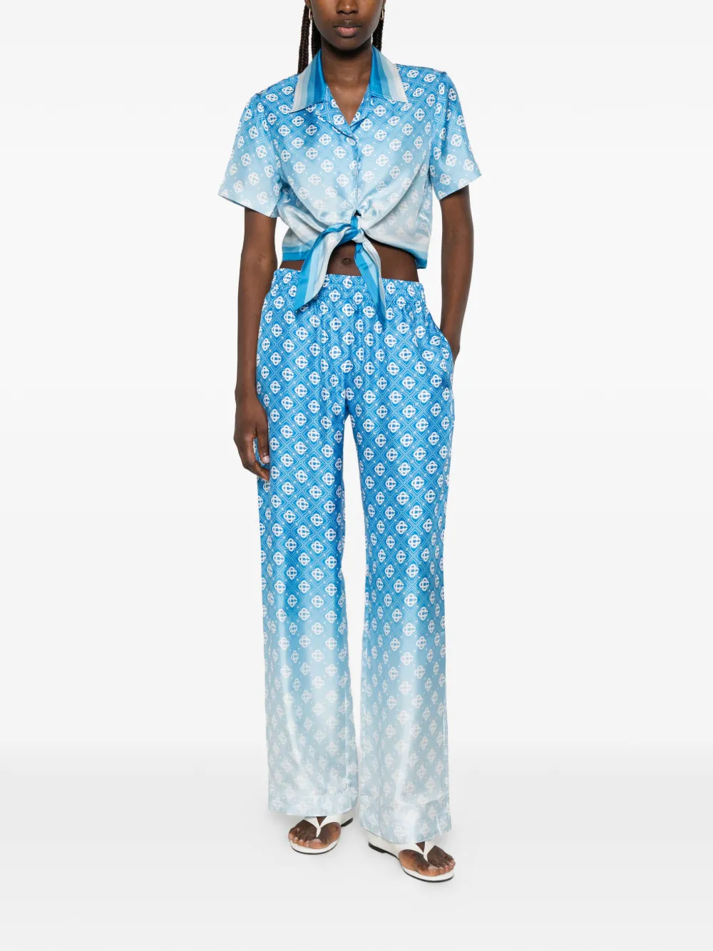 Casablanca Broek met kleurverloop Blauw