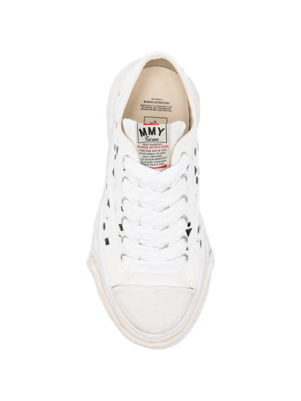 Maison MIHARA YASUHIRO stud-embellished chunky-sole sneakers Wit