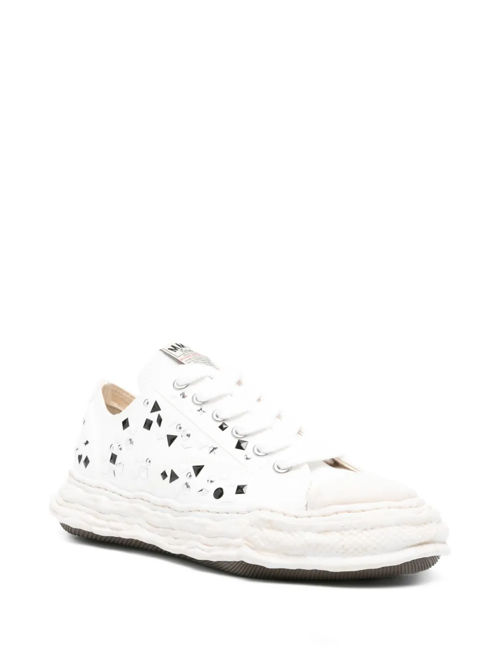 Maison MIHARA YASUHIRO stud-embellished chunky-sole sneakers Wit