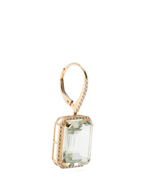 SHAY aretes con diamantes y amatista