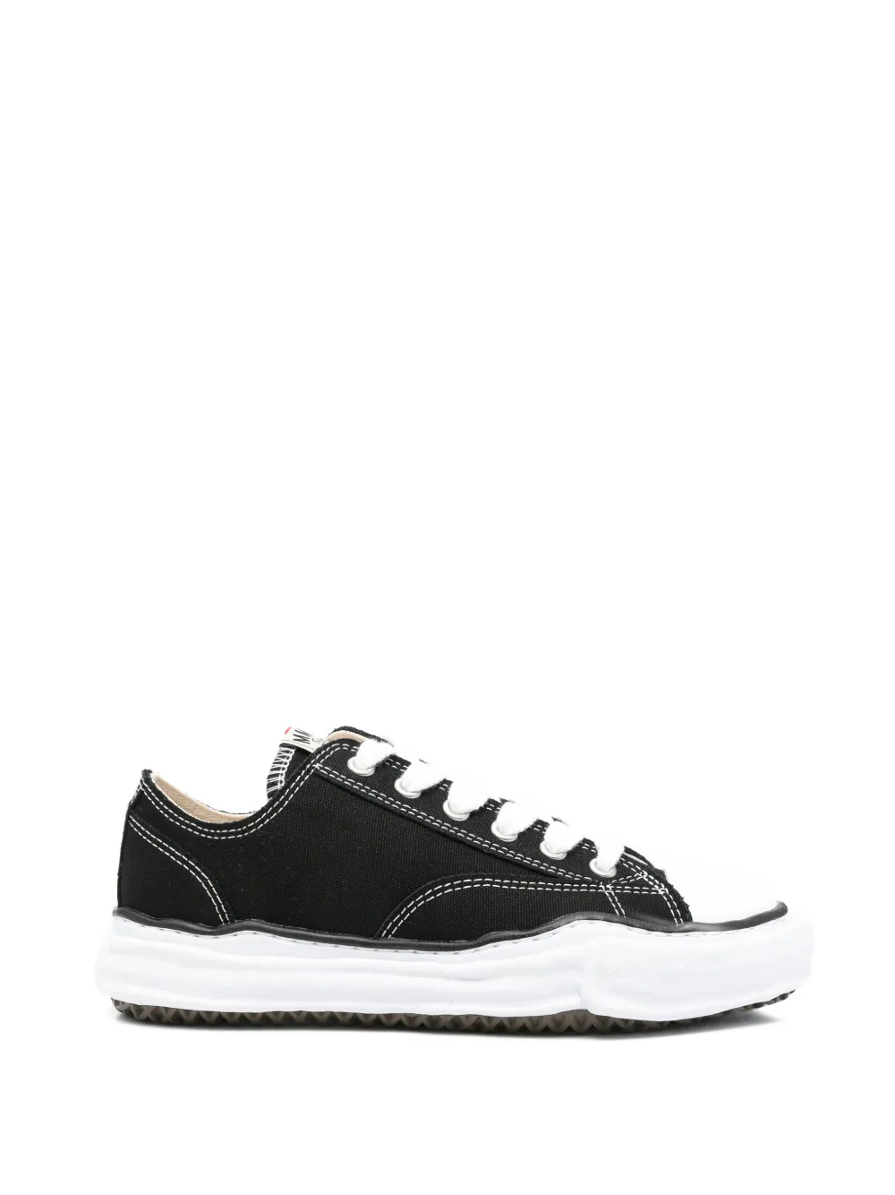Maison MIHARA YASUHIRO contrast-stitch chunky-sole sneakers - Schwarz