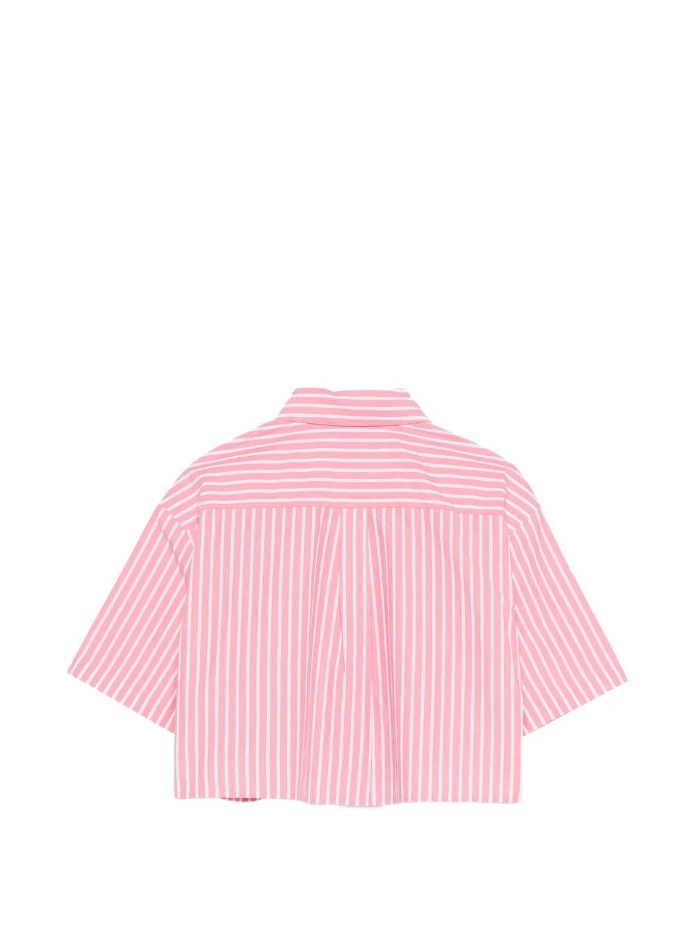 Tommy Hilfiger Junior Gestreept shirt met borstzak Roze