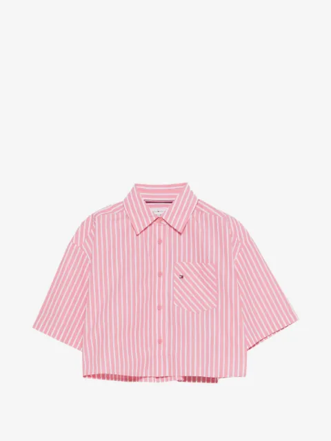 Tommy Hilfiger Junior Camicia a righe con tasca
