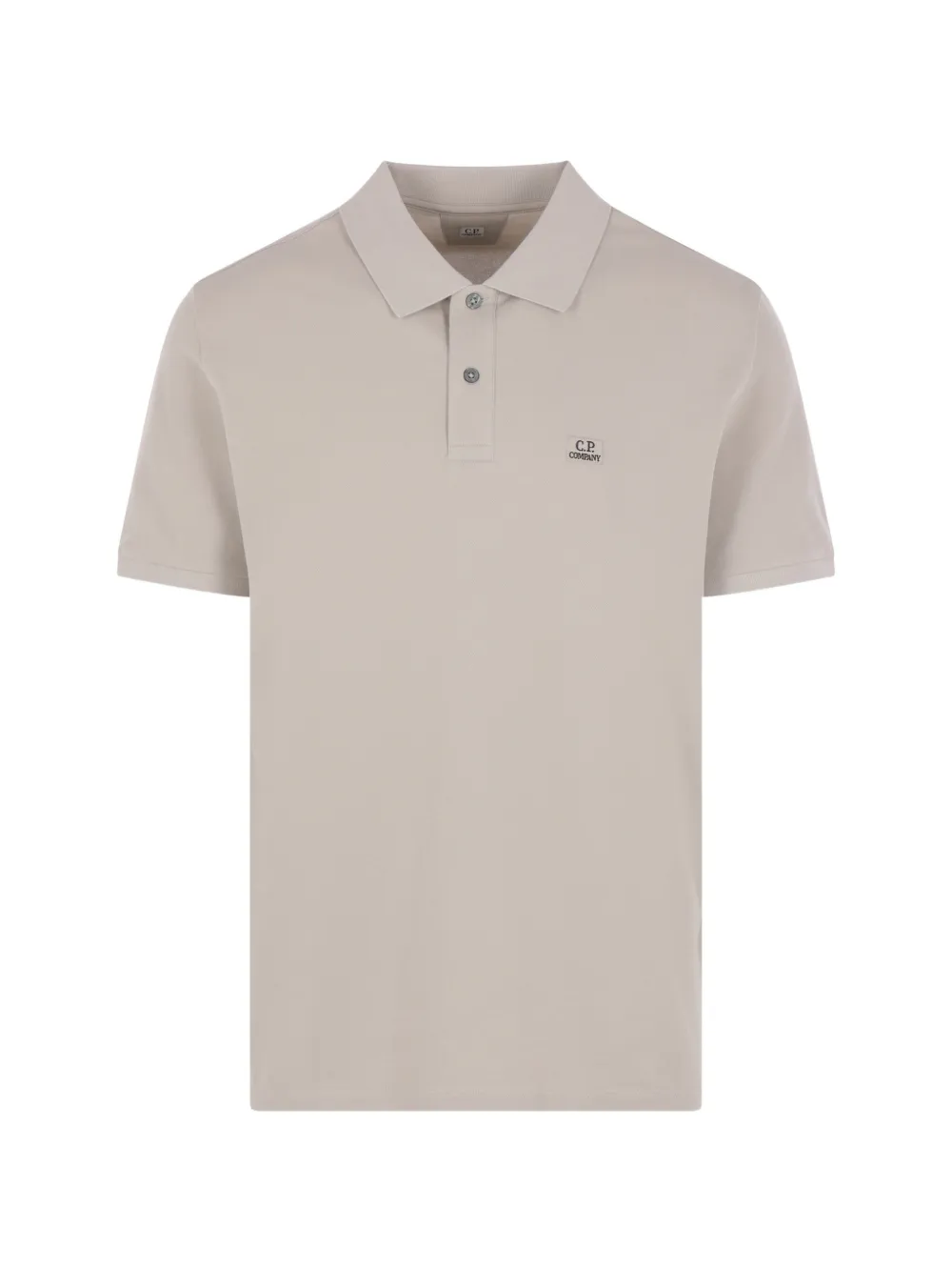 C.P. Company logo-patch polo shirt - Toni neutri