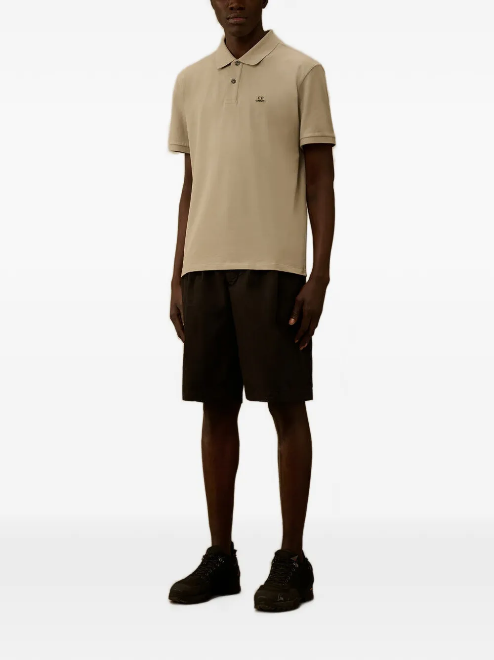 C.P. Company Poloshirt met logopatch Beige