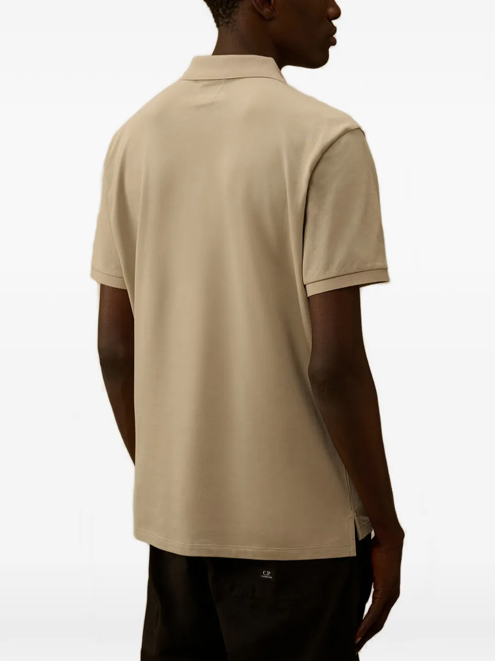 C.P. Company Poloshirt met logopatch Beige