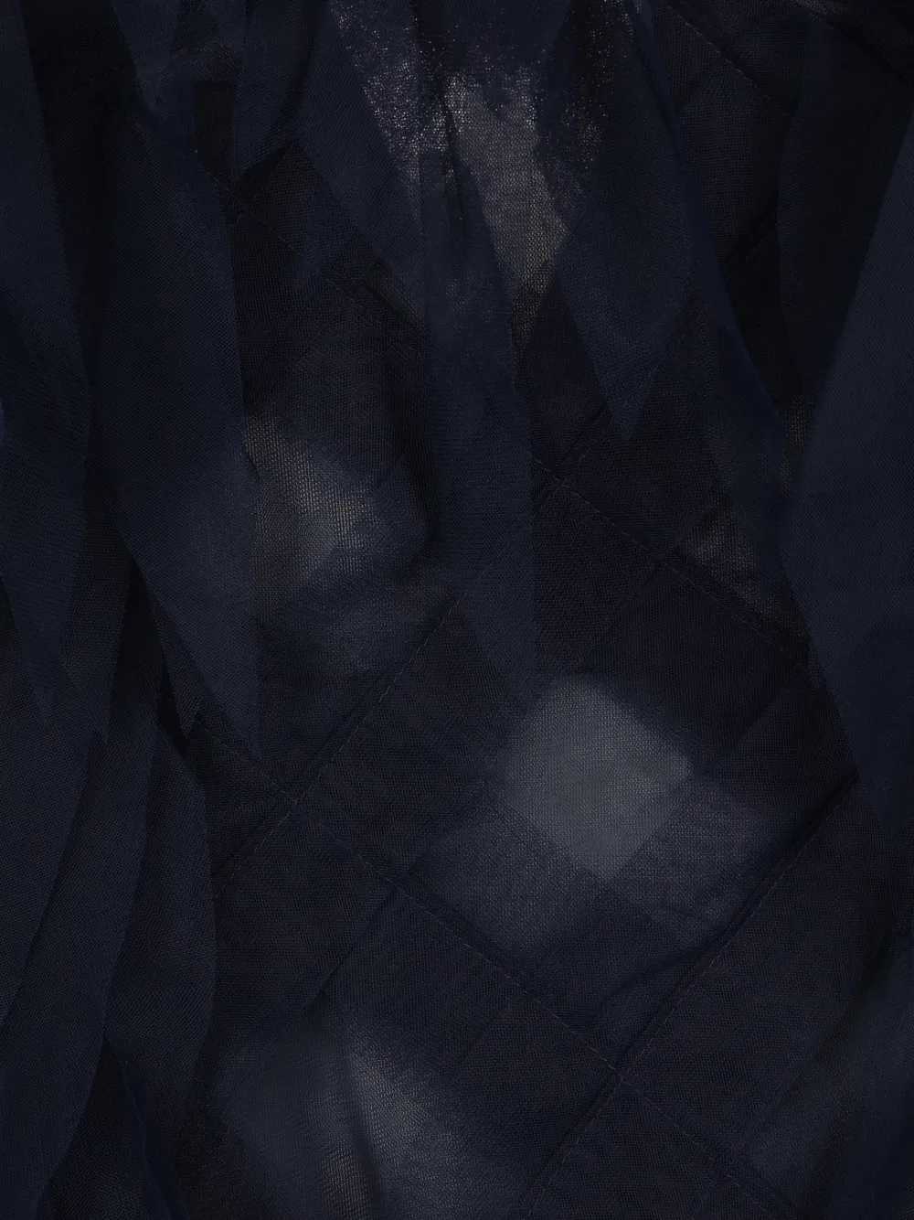 Pauline Dujancourt Mesh-layered Spaghetti-strap Dress in Blue, view 3