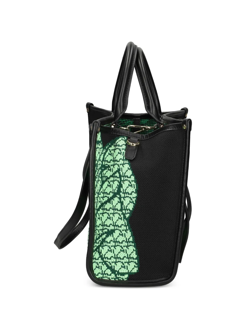 MY BEST BAG Atena Biophila kleine shopper met bloemenprint Zwart