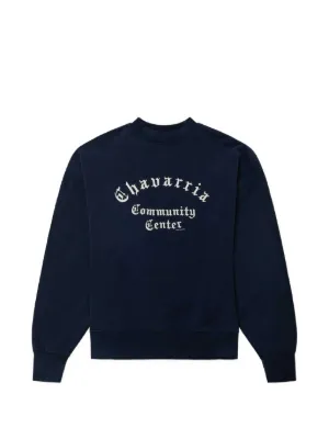 Supreme Plaid Arc Crew Neck Sweater | Blue | FARFETCH