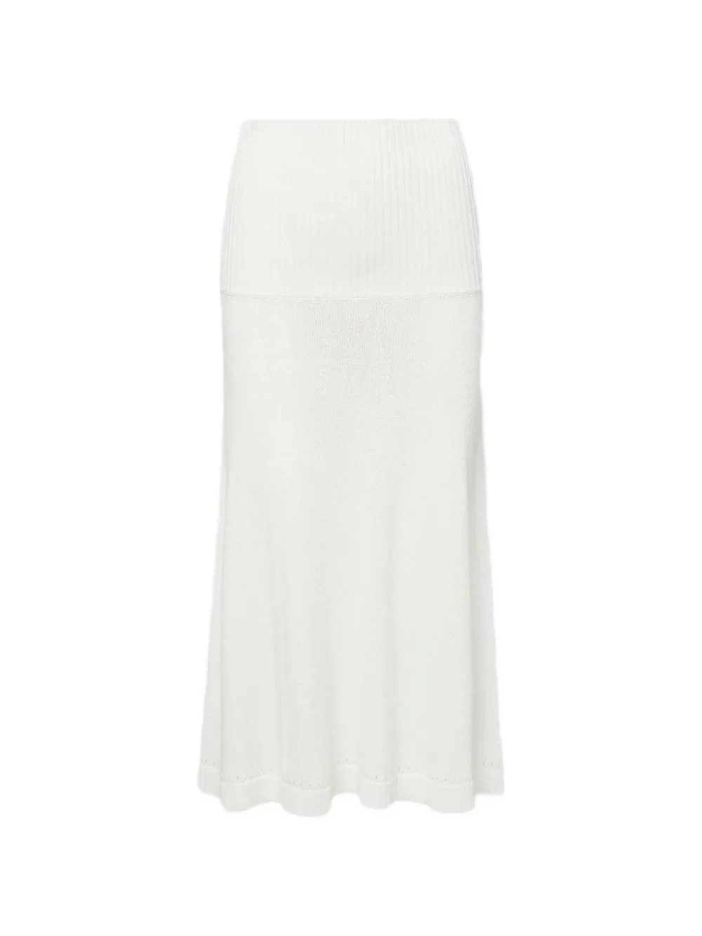 Veronica Beard Cazian ribbed knitted skirt - Bianco