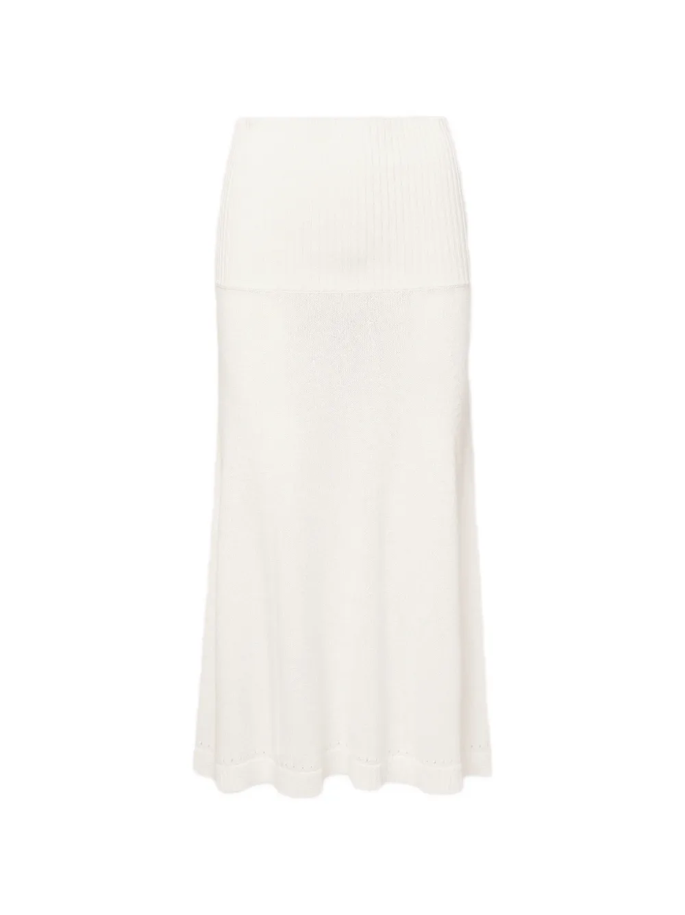 Veronica Beard Cazian ribbed knitted skirt - Weiß