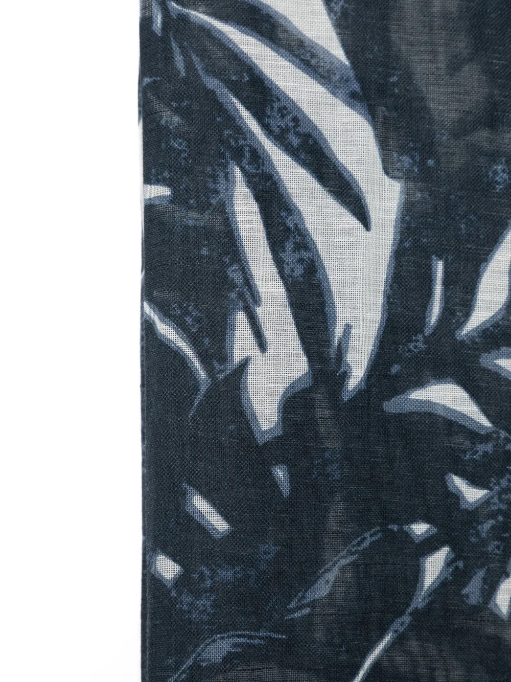 Emporio Armani Sjaal met blader-print Blauw