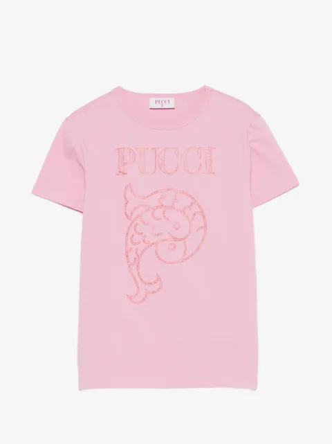 PUCCI Junior fish-print T-shirt