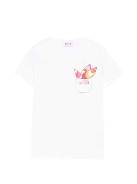 PUCCI Junior pocket graphic T-shirt