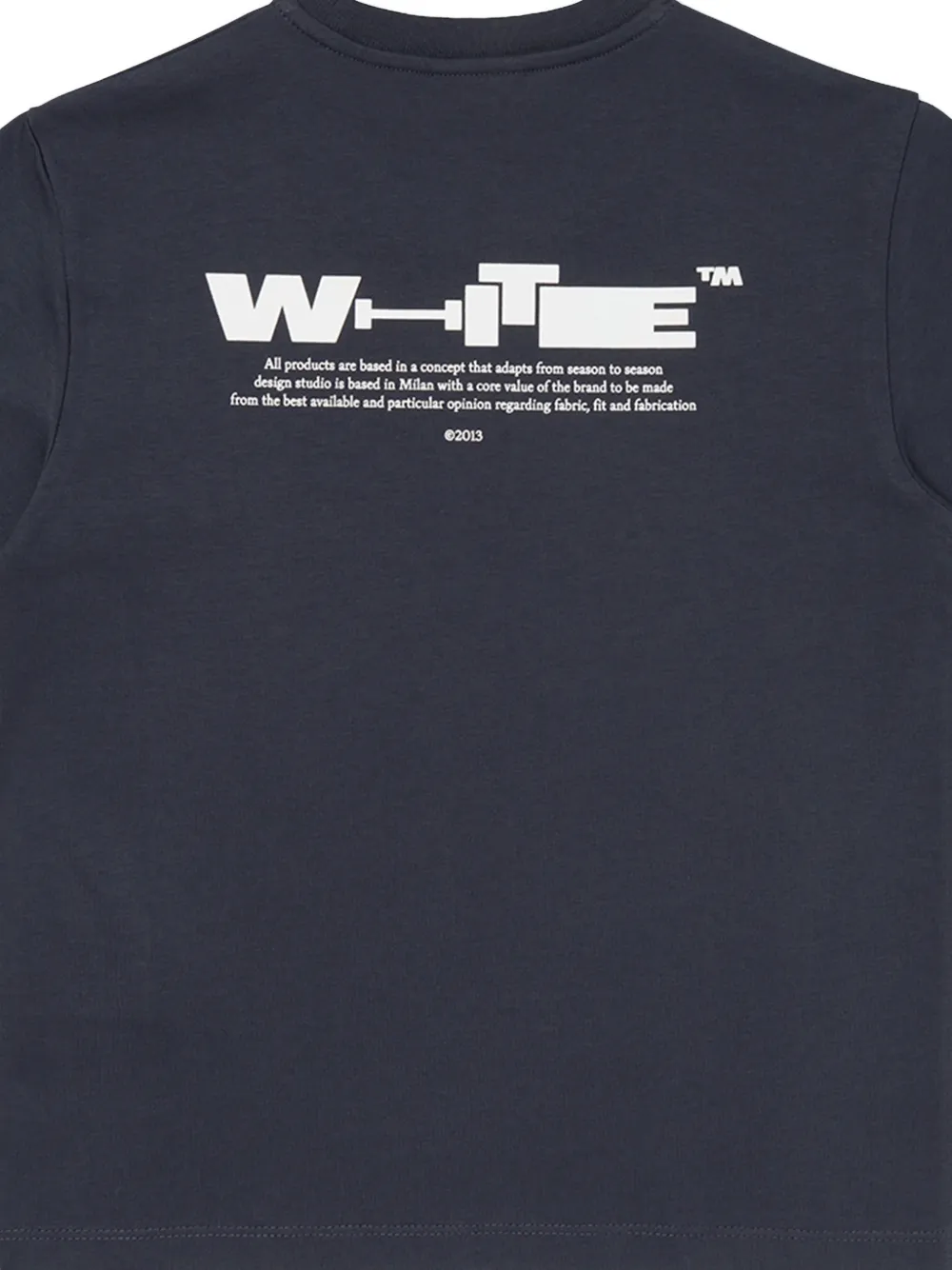 Off-White Kids Type T-shirt Blauw
