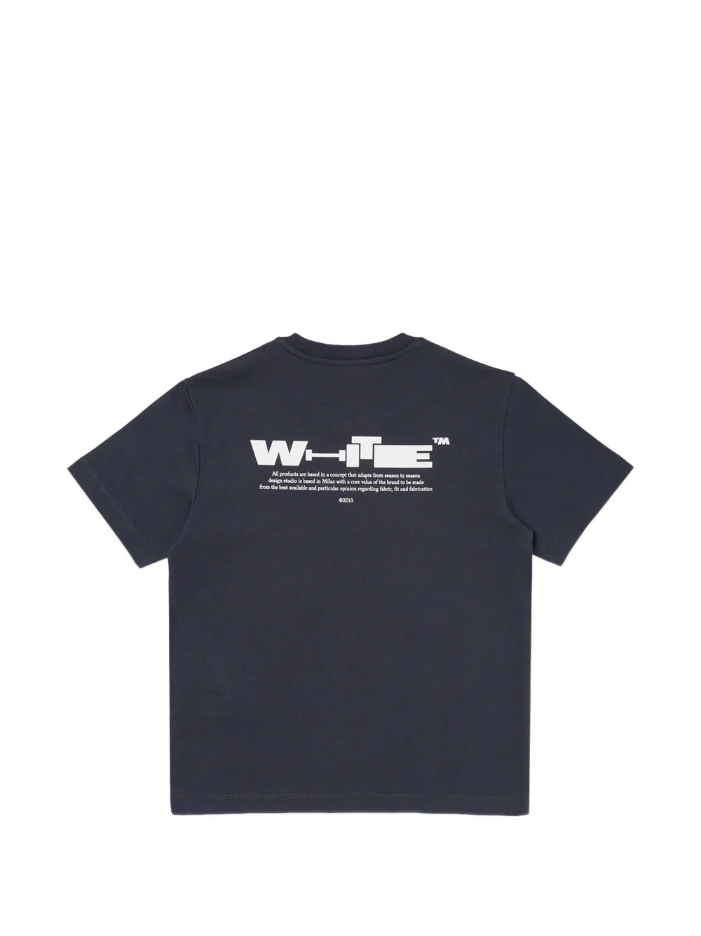 Off-White Kids Type T-shirt Blauw