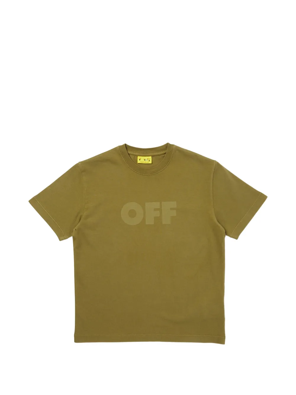 Off-White Kids garment dyed T-shirt - Verde