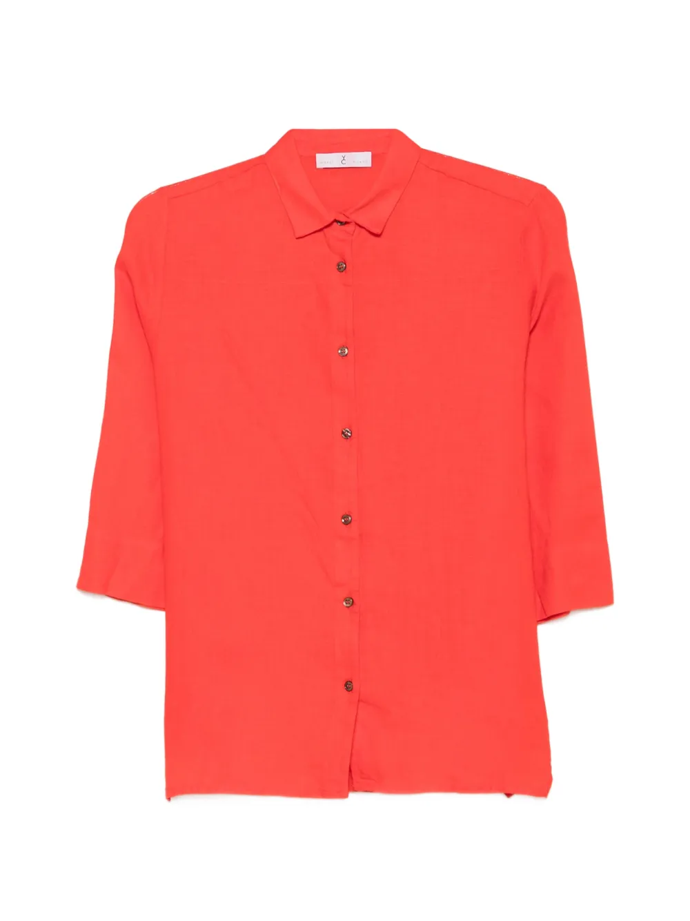 Why Ci button-fastening shirt - Rot