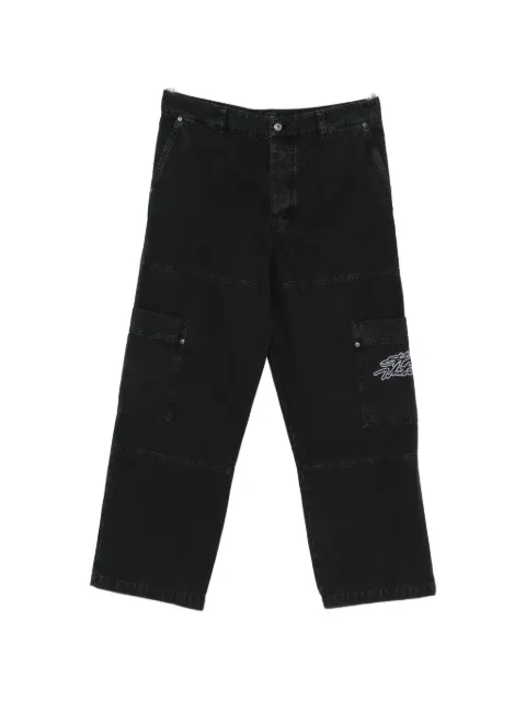 Off-White cargo-pocket embroidered trousers