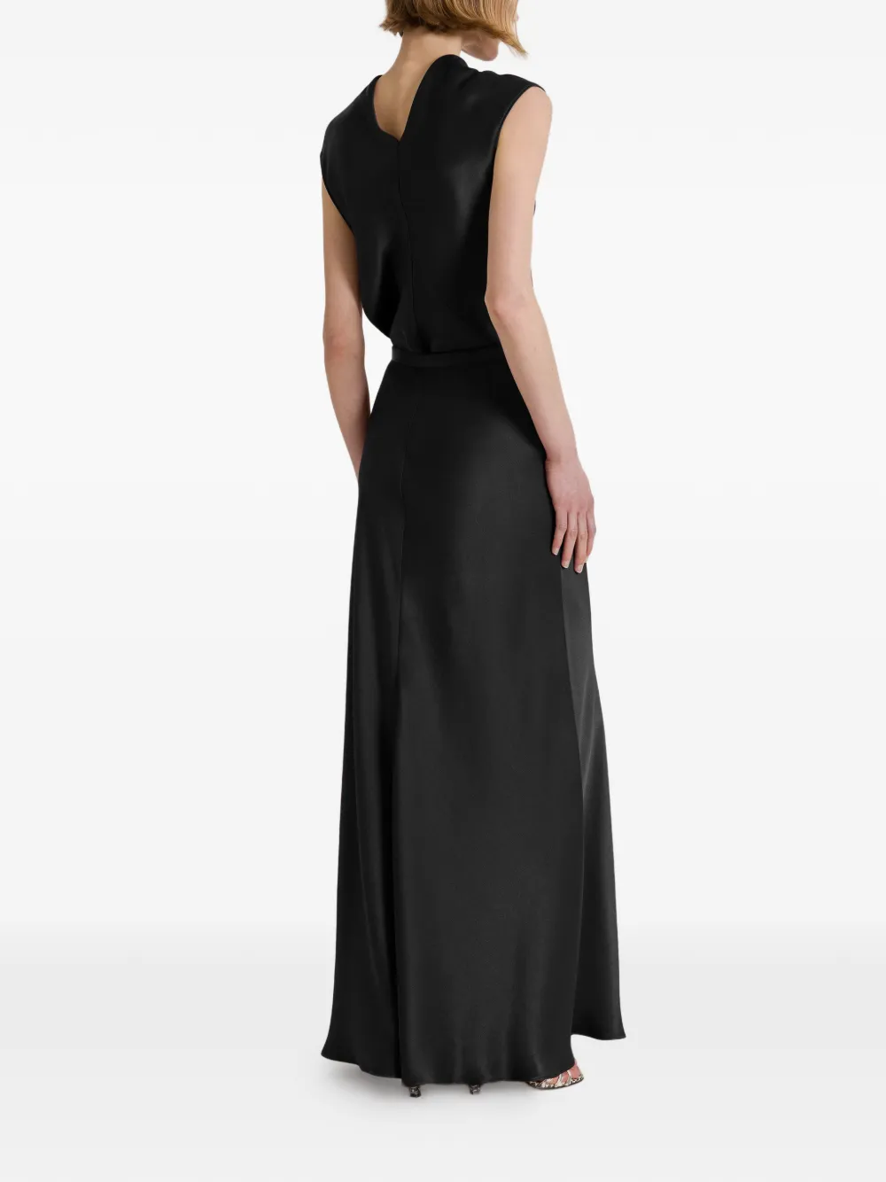 Alberta Ferretti Top met satijnen afwerking Zwart