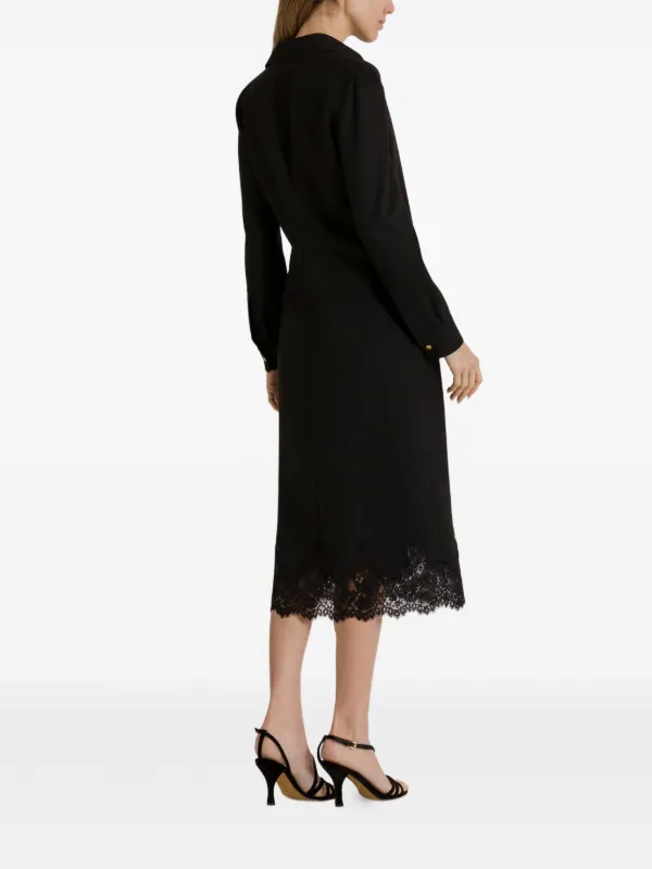 Alberta Ferretti レーストリム ミニドレス | ブラック | FARFETCH JP