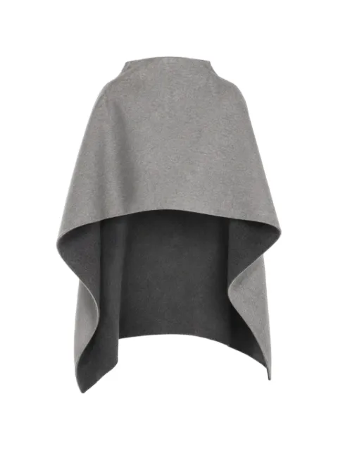 Alberta Ferretti seam-detail wool cape