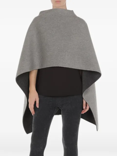 Alberta Ferretti seam-detail wool cape