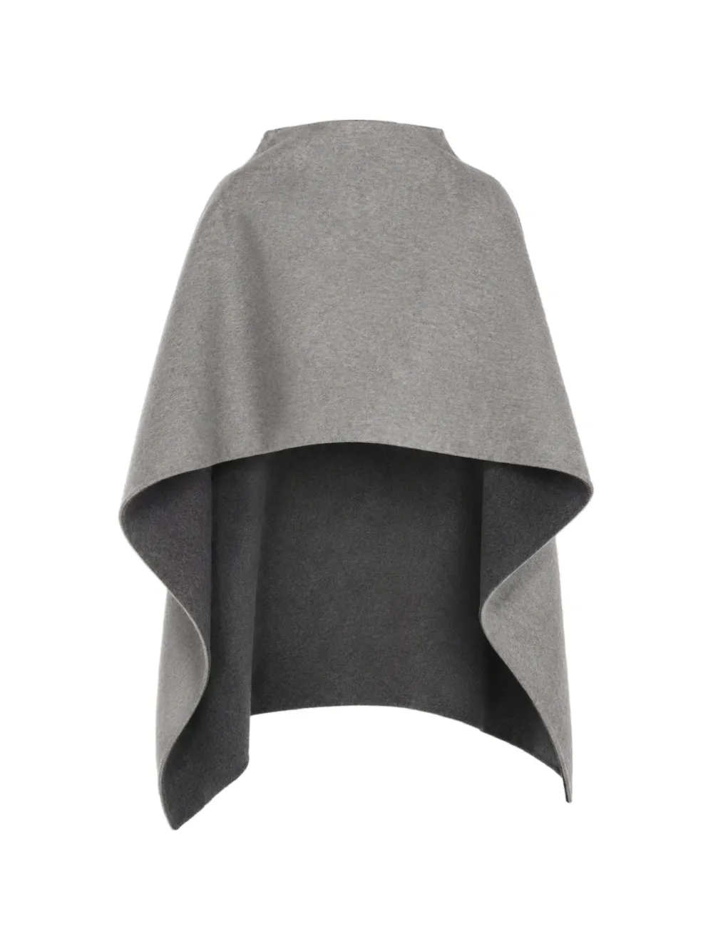Alberta Ferretti Cape aus Wolle mit Nahtdetail - Grau
