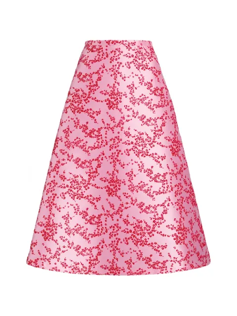 Alberta Ferretti — floral midi skirt
