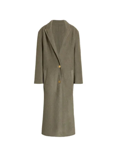 Alberta Ferretti notched-lapel button-up coat