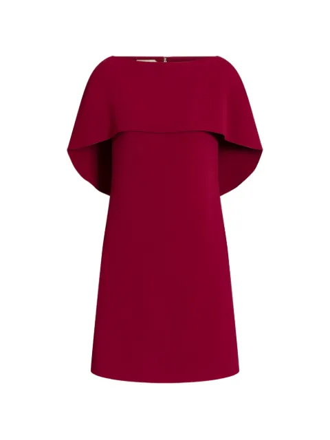 Alberta Ferretti vestido corto con detalle de capa