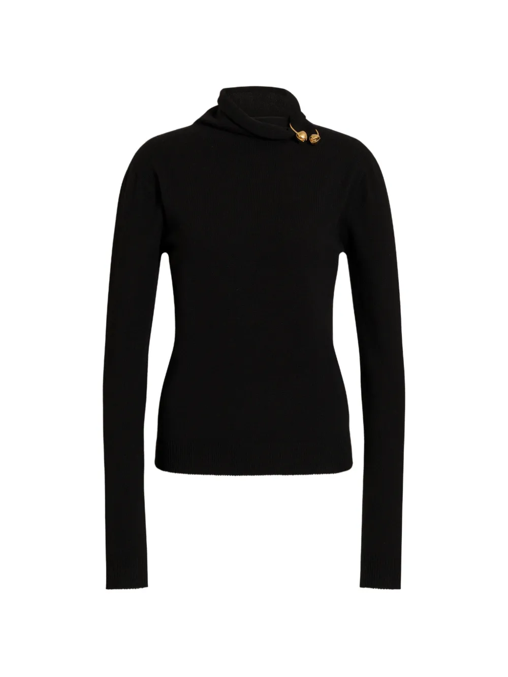 Alberta Ferretti embellished roll-neck sweater - Black