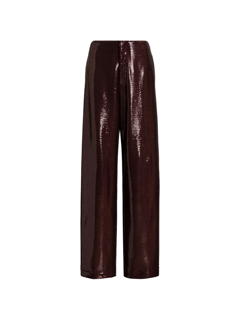 Alberta Ferretti Pantaloni con paillettes - Marrone