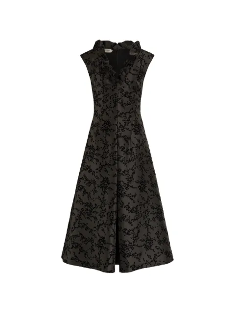Alberta Ferretti ruffled floral midi dress