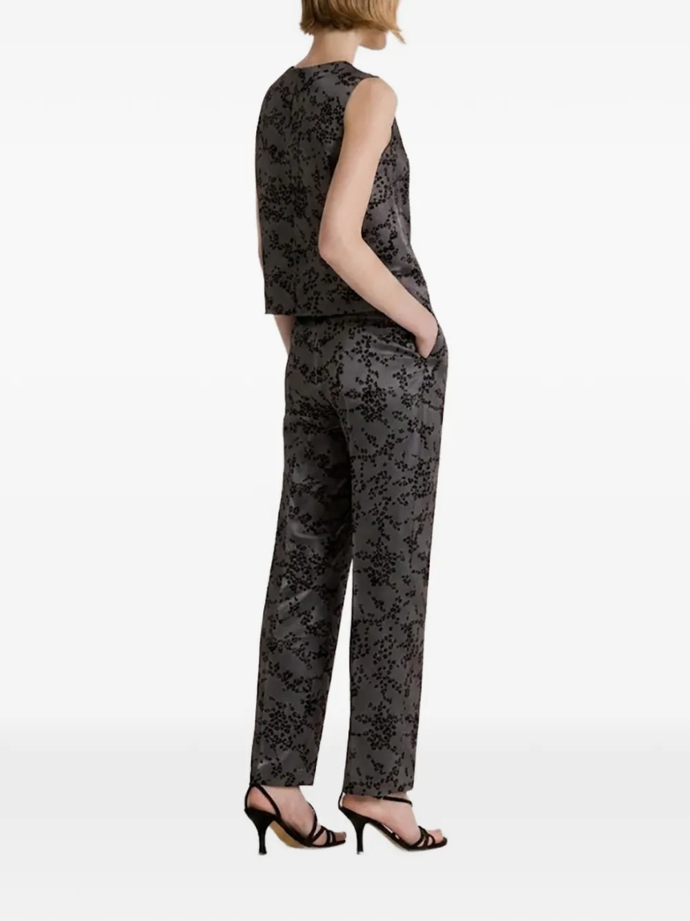 Alberta Ferretti Blouse met bloemenprint Grijs