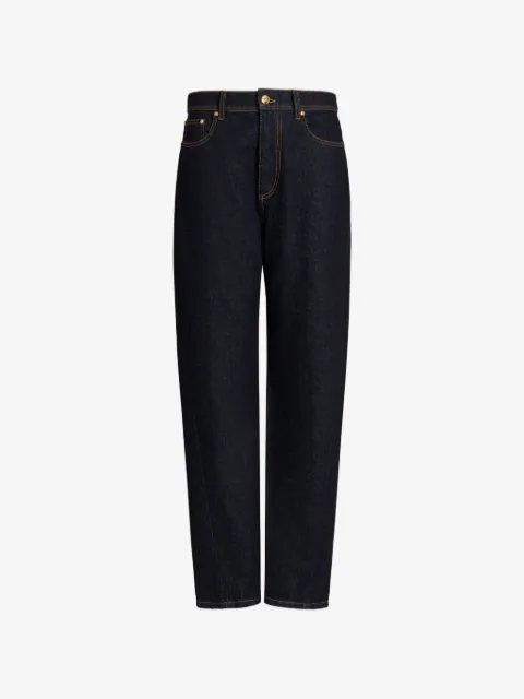 Alberta Ferretti contrast-stitching jeans
