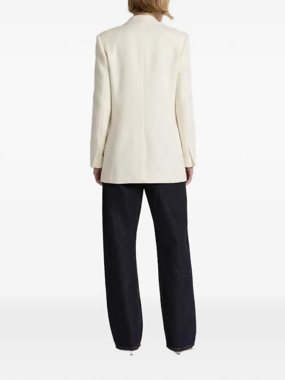 Alberta Ferretti Blazer met dubbele rij knopen Wit